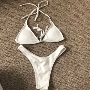 white Zatful bikini